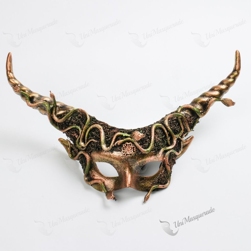 Medusa Devil Long Horn Sexy Masquerade Mask
